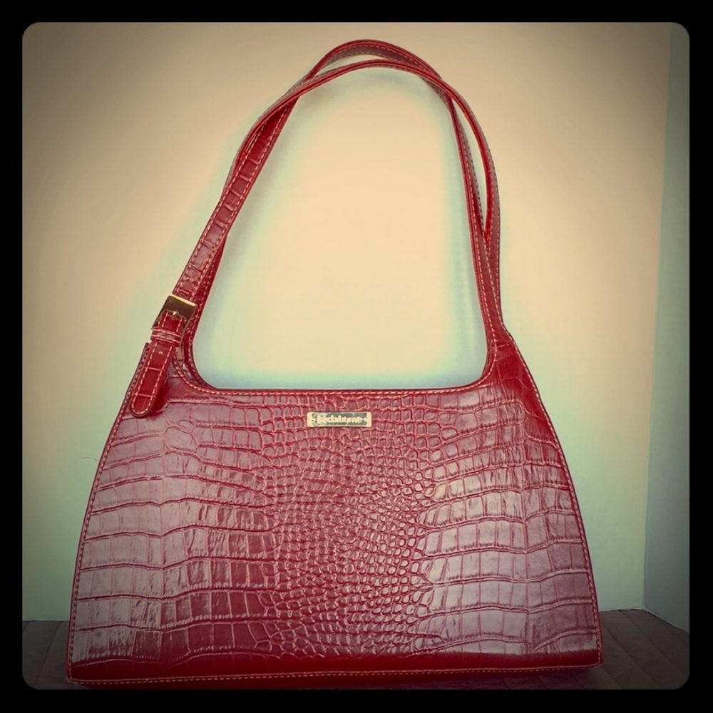 Liz Claiborne Purse - dark red crocodile 🐊